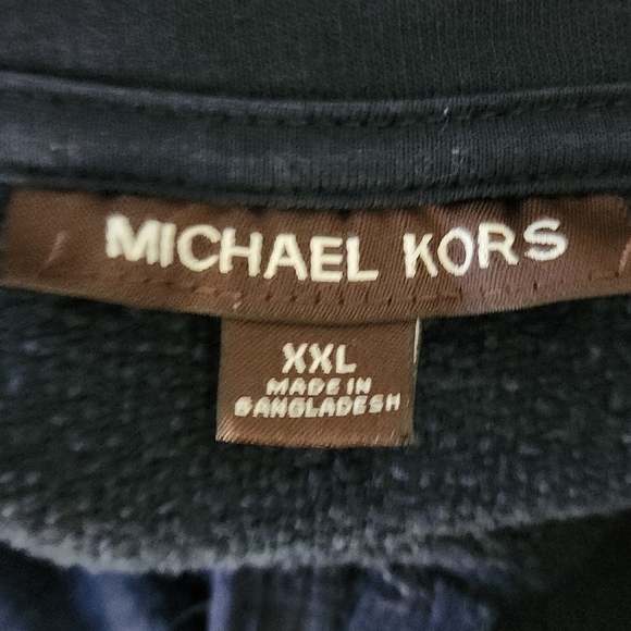 Michael Kors Men's Zip-Up Sweater in Navy - Picture 10 of 10